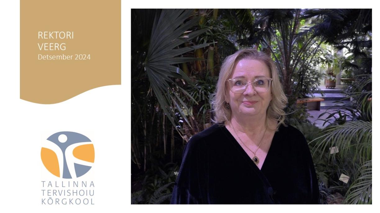 Rektori veerg detsember 2024