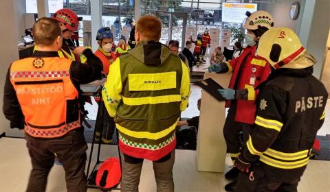 Tallinna Tervishoiu Kõrgkoolis tehti hädaolukorra ühisõppus 