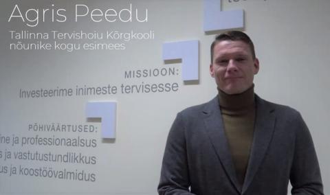 Tallinna Tervishoiu Kõrgkooli nõunike kogu esimehe Agris Peedu uusaastatervitus kooliperele